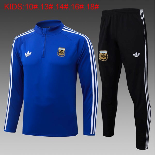 Ninos Sudadera De Training Argentina 2026-2027 Azul 3
